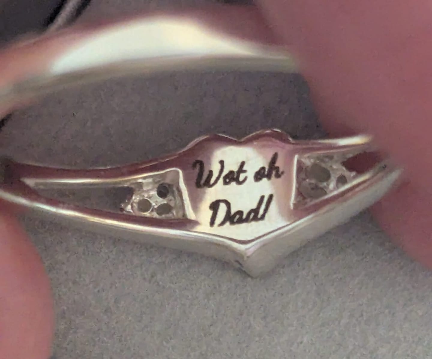 Customer photo review of Helena Heart Ring