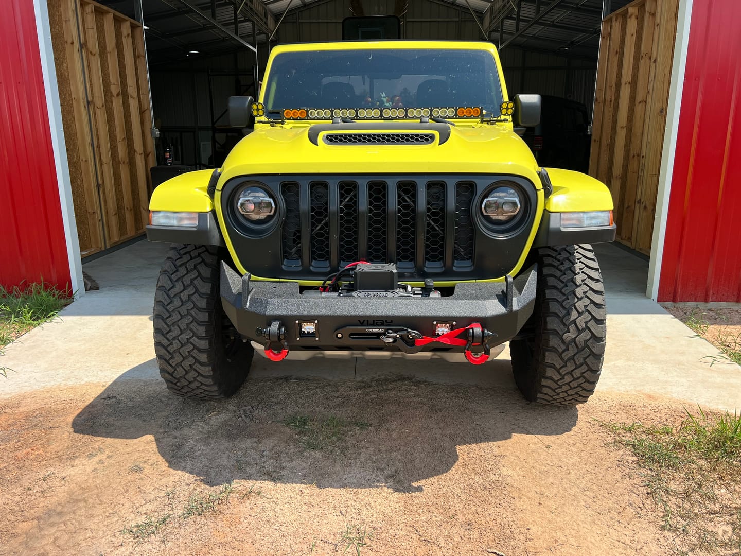 Customer photo review of OPENROAD 13,500lbs electric winch with Synthetic Rope - Panther Series 3S