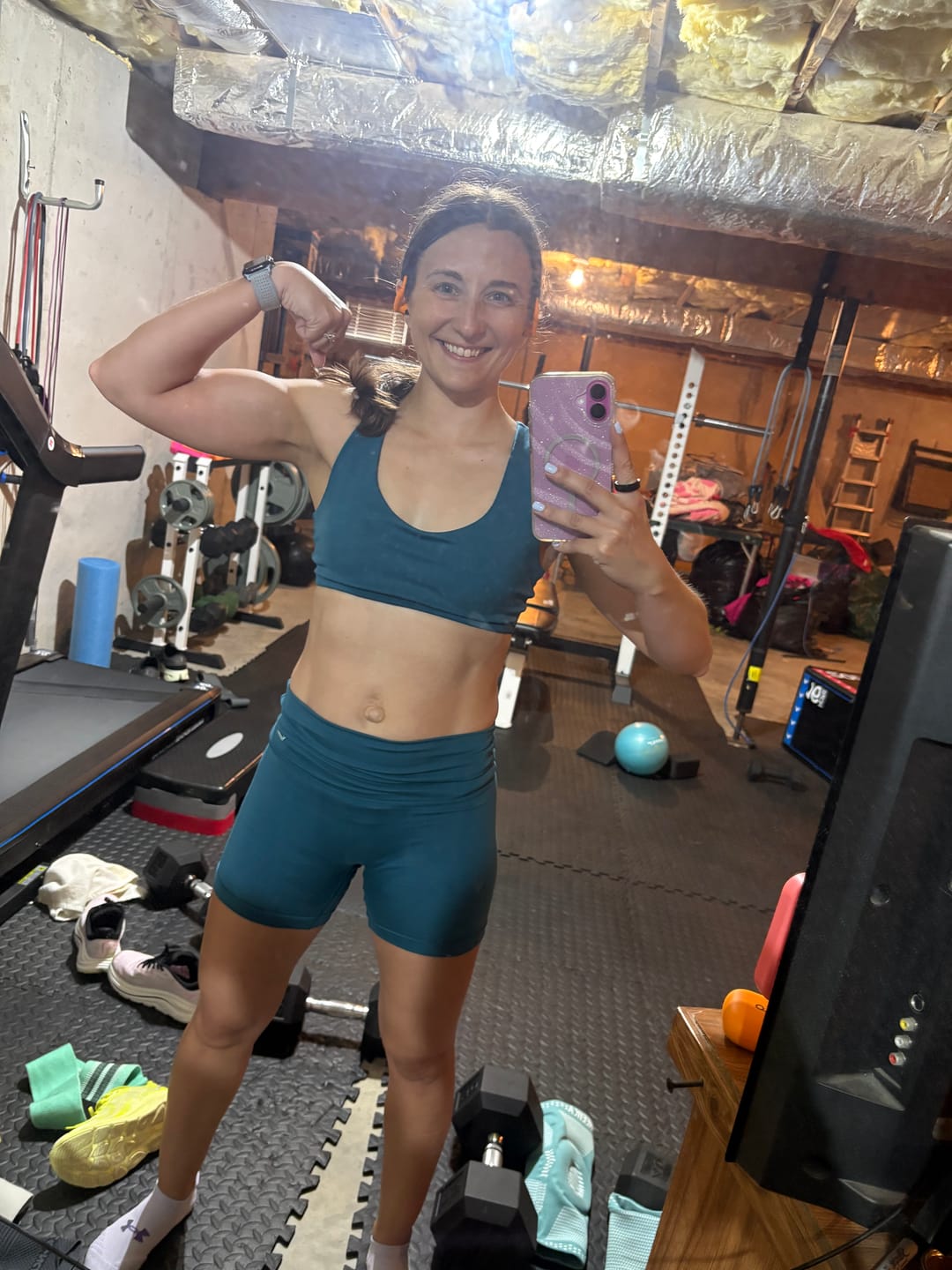 Customer photo review of DAYDREAM Perfect Scoop Neck Racerback Sports Bra