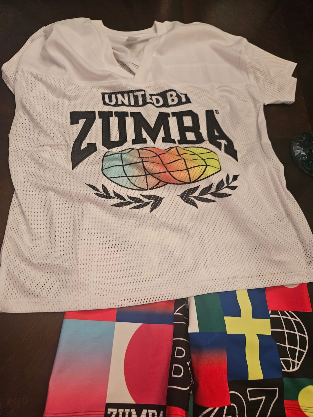 Customer photo review of Worldwide V-Neck Mesh Top