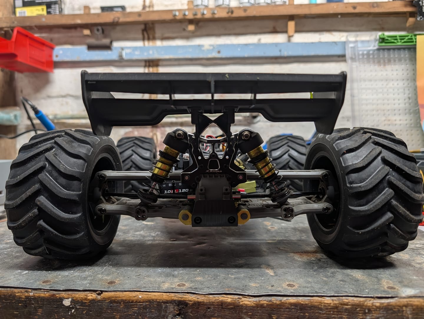 Customer photo review of Rear Spoiler Tail Wing Kit For SBK10 RC Buggy