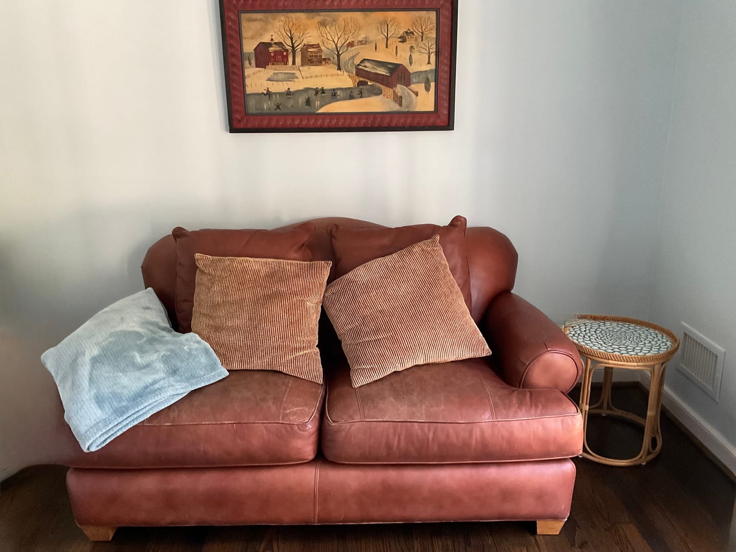 Customer photo review of Bloom Rattan Table