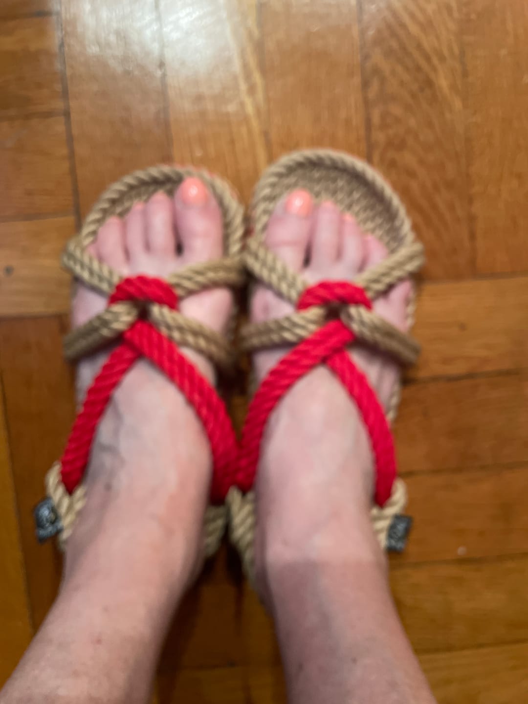 Customer photo review of Mountain Momma - Camel and Red