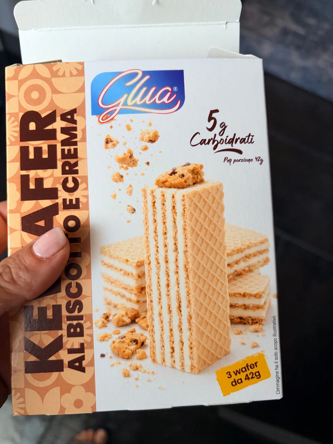 Customer photo review of Kewafer ai biscotti e crema