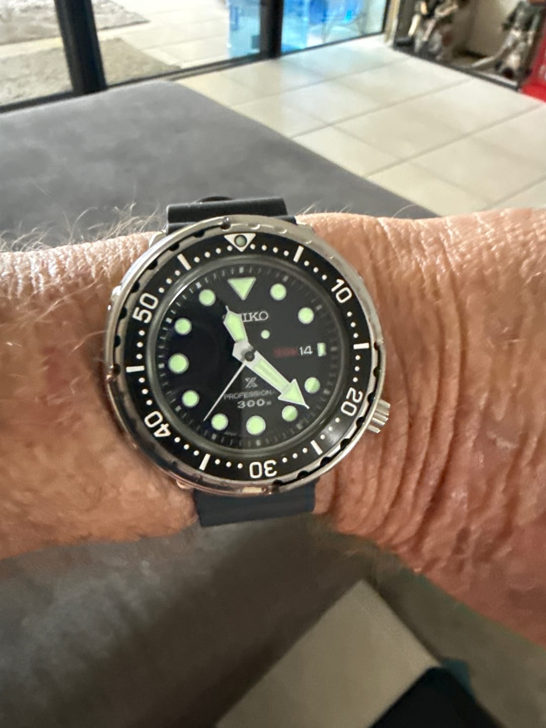 Customer photo review of Divecore - American FKM - HP Professional Diving Watch Strap - Black