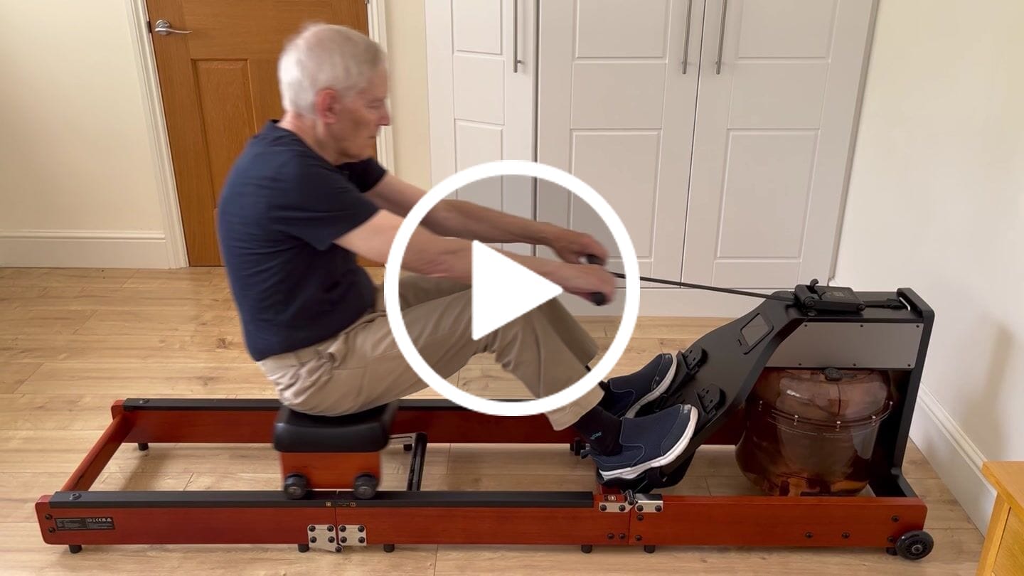Customer video review of WR1 Foldable Water Rowing Machine