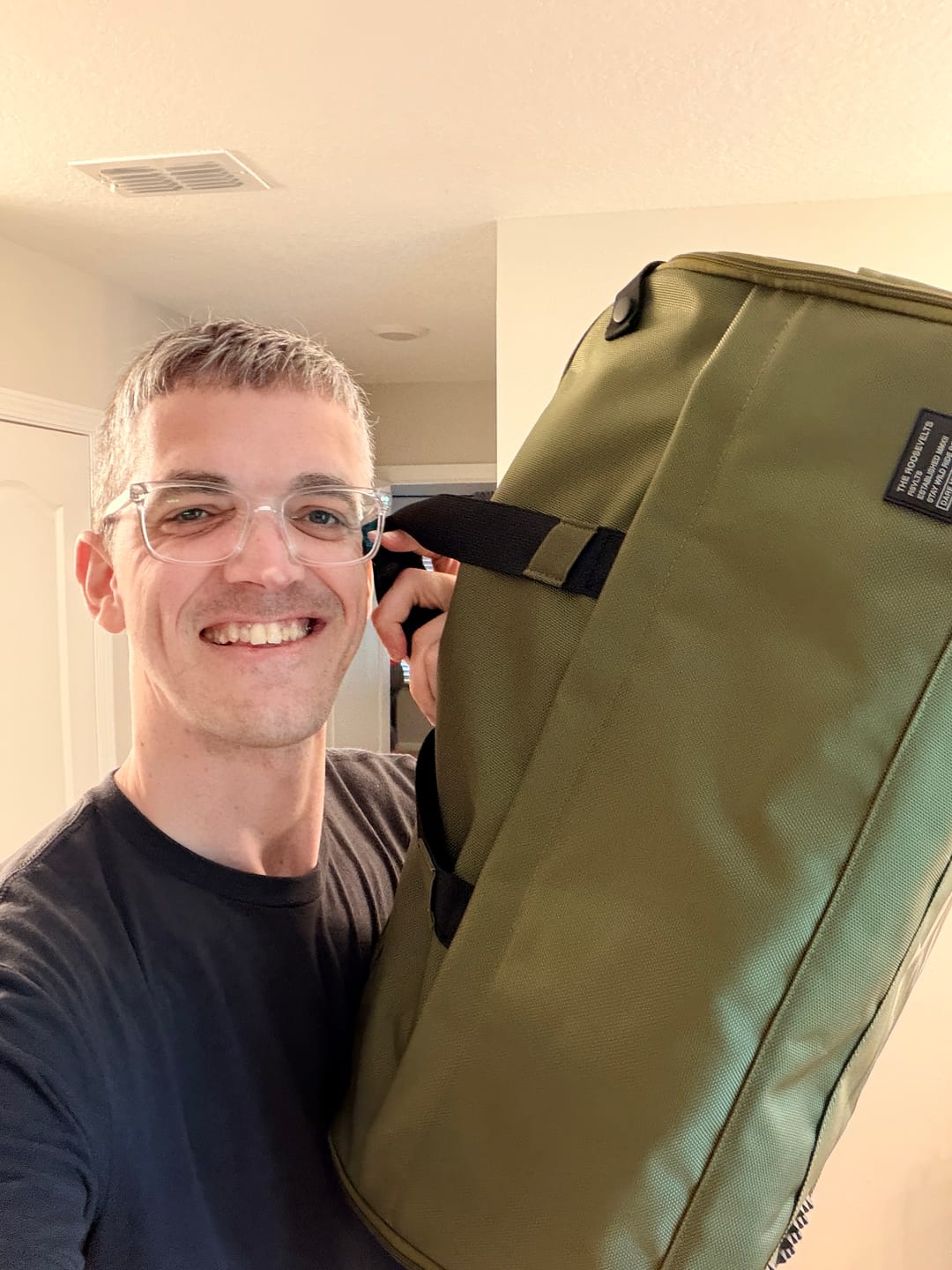 Customer photo review of Olive – Garment Duffel