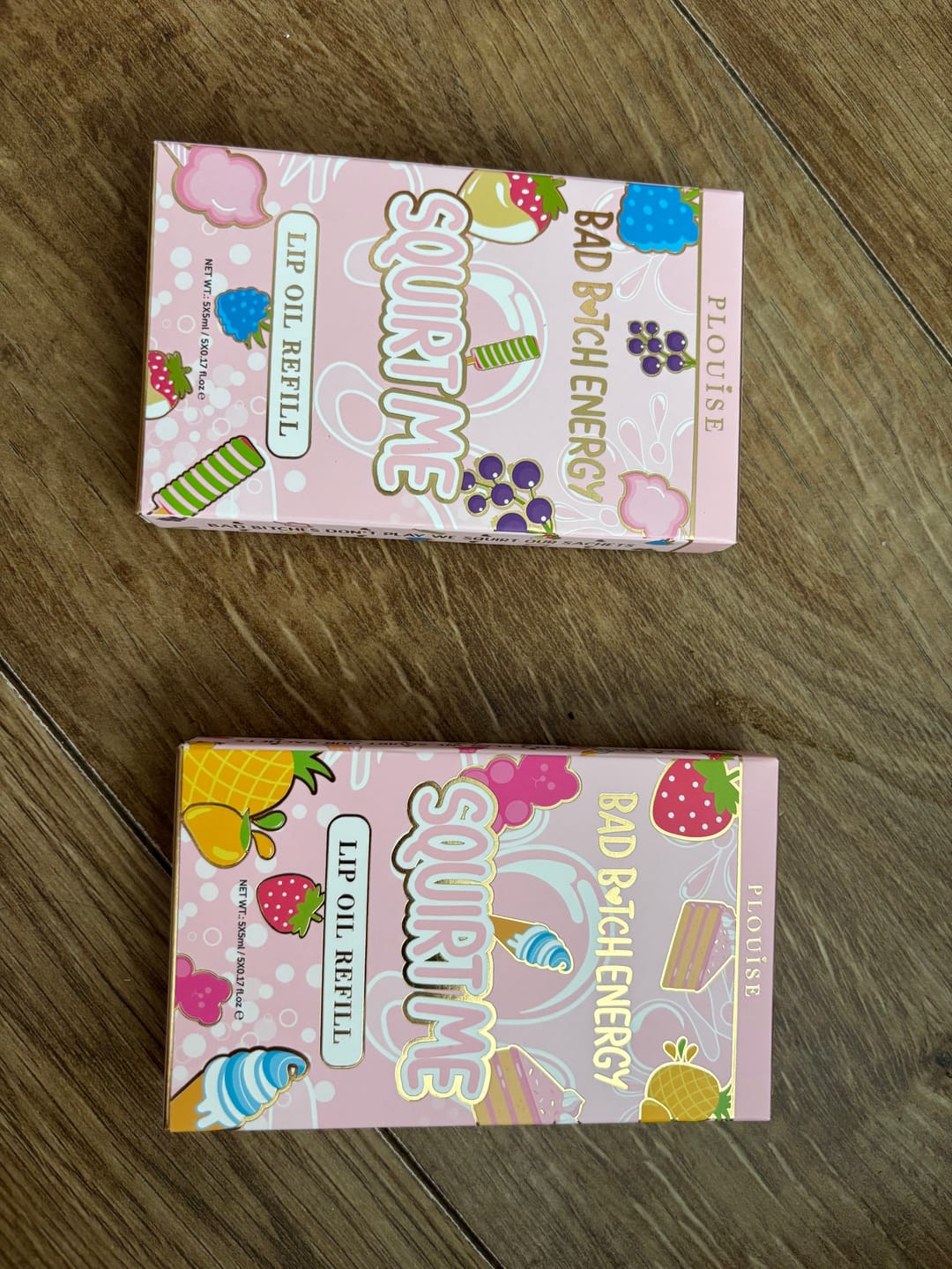 Klantfotorecensie van Squirt Me Lip Oil navulzakjesverpakkingen 5 ml