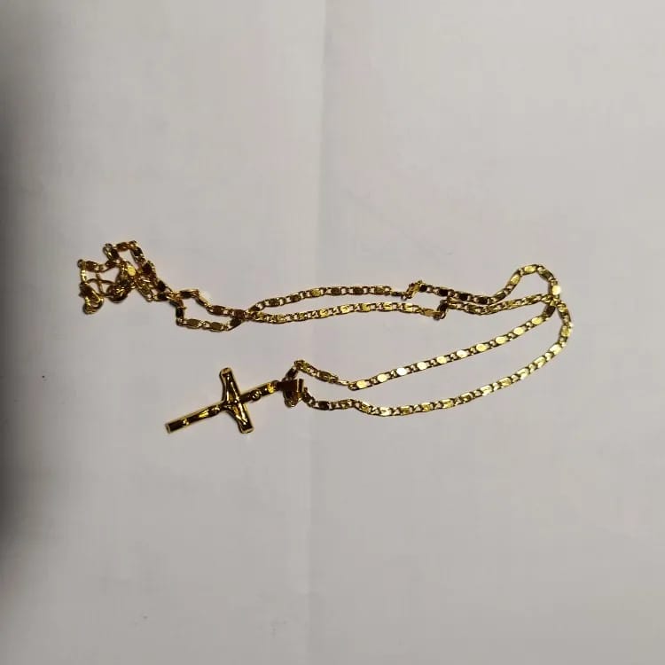 Customer photo review of New 925 Sterling Silver Cross Necklace Personality Simple Style Pendant Choker Religious Woman Exquisite Jewelry