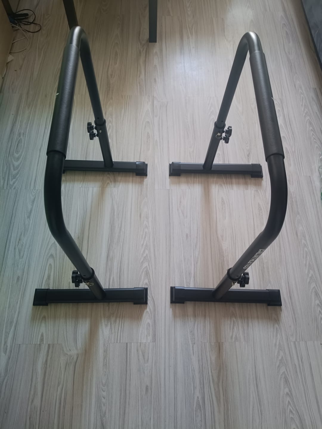 Customer photo review of Adjustable Dip Bars