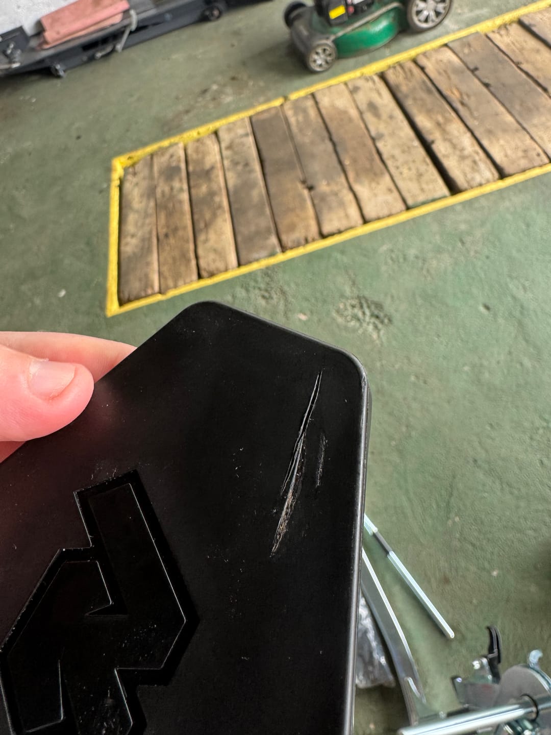 Customer photo review of Street Bike Tire Changer