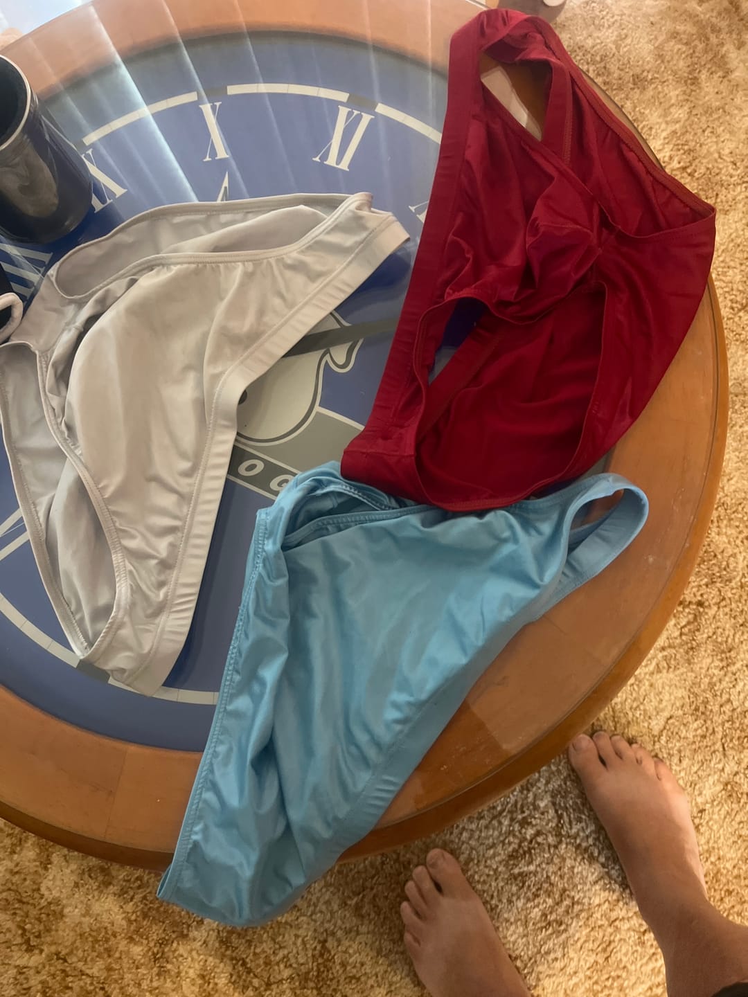 Customer photo review of 4 Pack Men's Skin-Friendly Cooling Touch Comfy Waistband Briefs