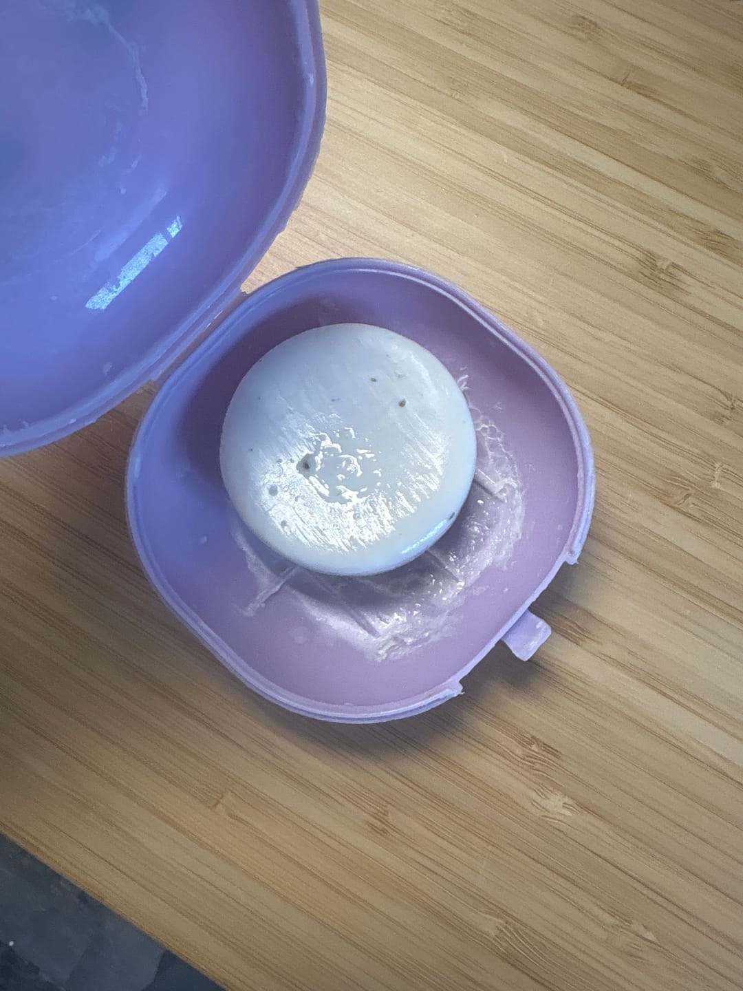 Customer photo review of Peach Please - Shampoo bar