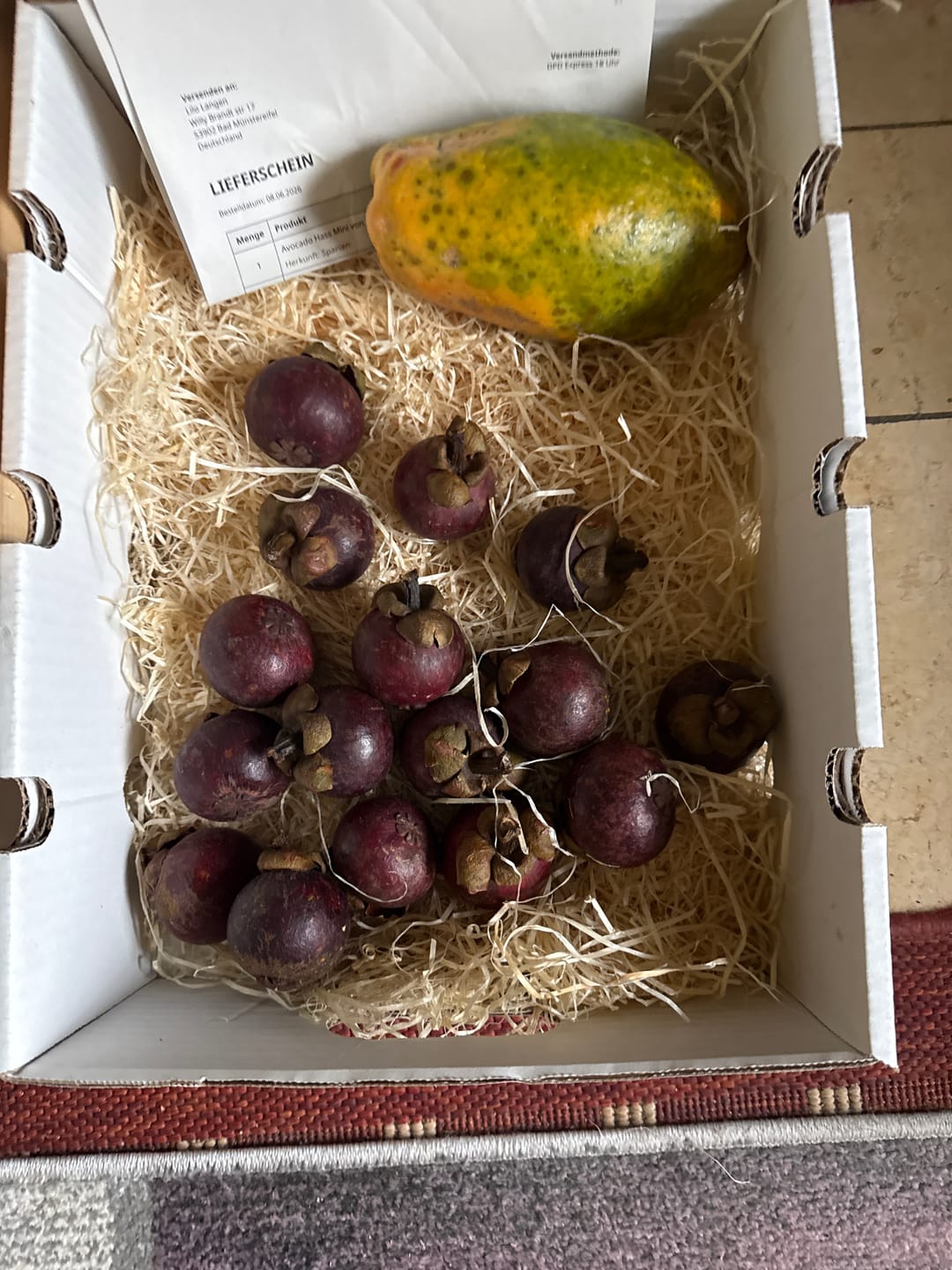 Customer photo review of Mangostan von Juan 1,5kg Box Sonderaktion %