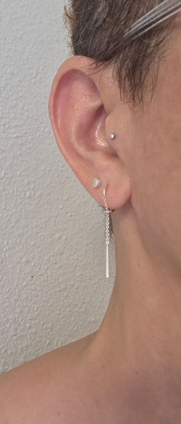 Customer photo review of Rodeo Earrings - Silver
