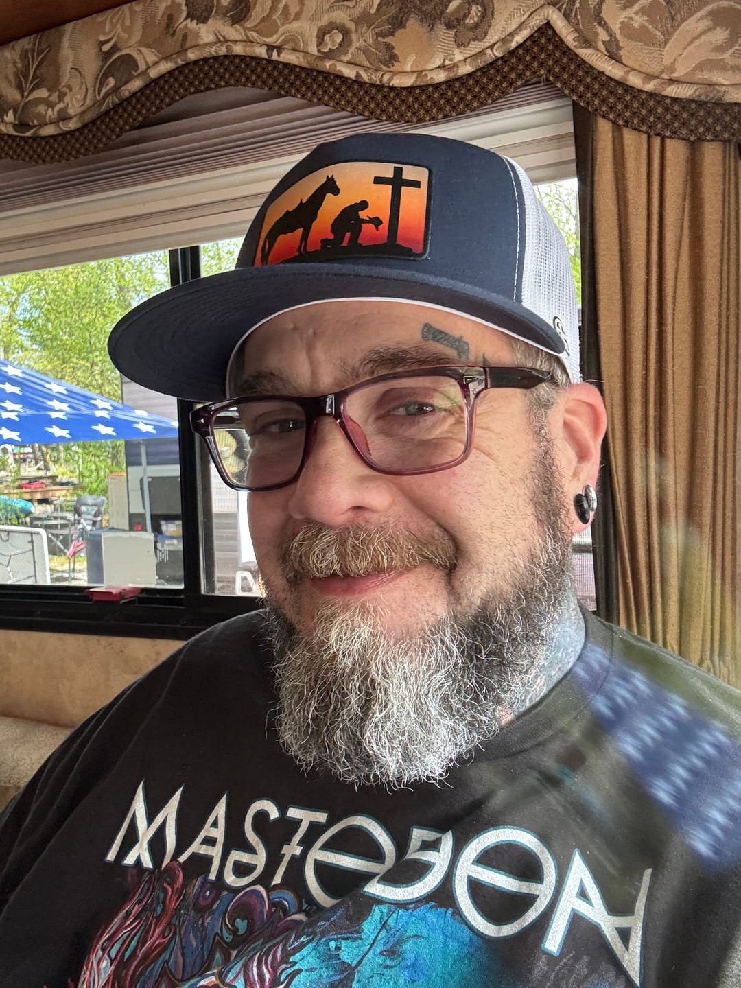 Customer photo review of Kneeling Cowboy Patch Hats