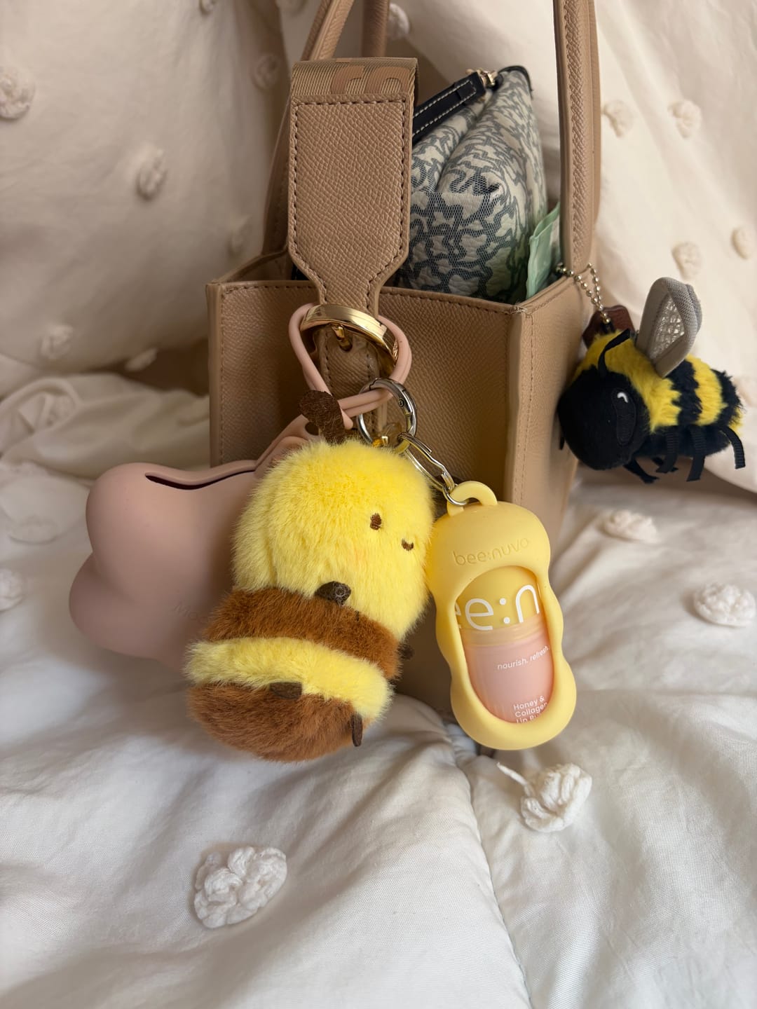 Customer photo review of lip butter keychain set