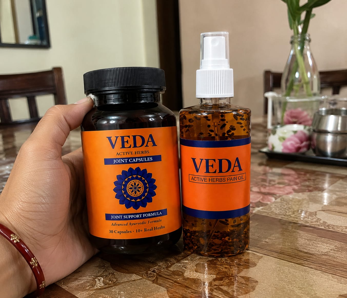 Customer photo review of Veda Joint Pain Relief Combo
