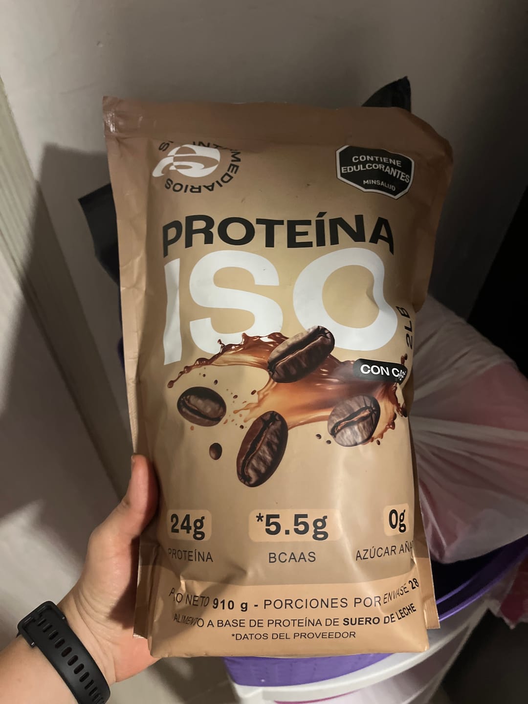 Customer photo review of Proteína Aislada ISO - Café