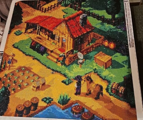 Customer photo review of Custom Diamond Painting Kits