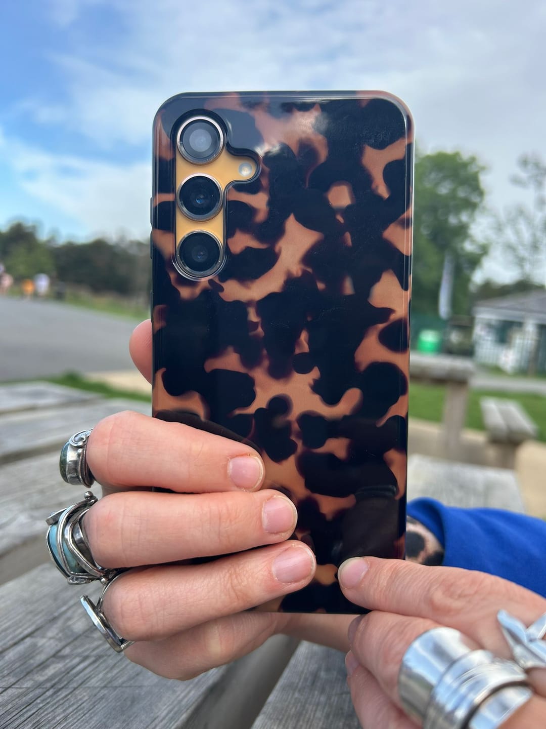 Customer photo review of Tortoise Chic - Tough Phone Case