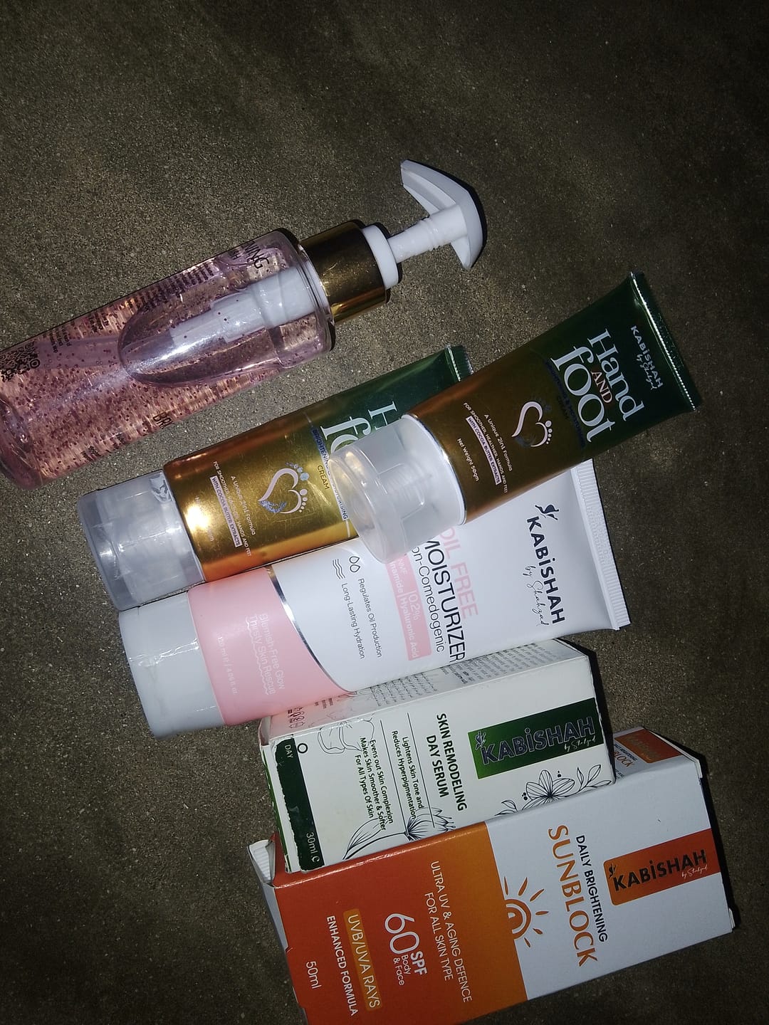Customer photo review of LuminaBright Whitening Face Wash