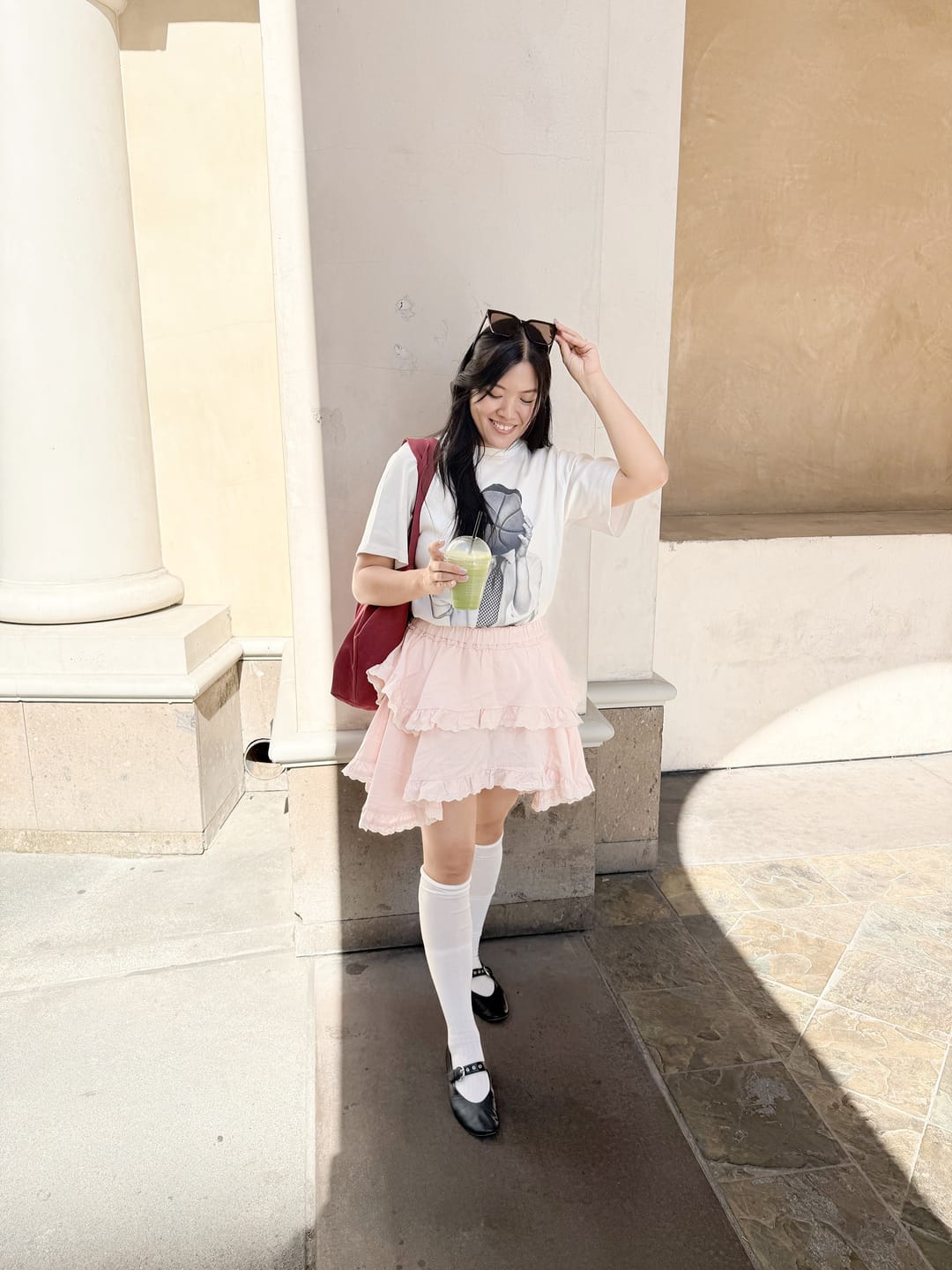Customer photo review of Lila Ruffle Skort