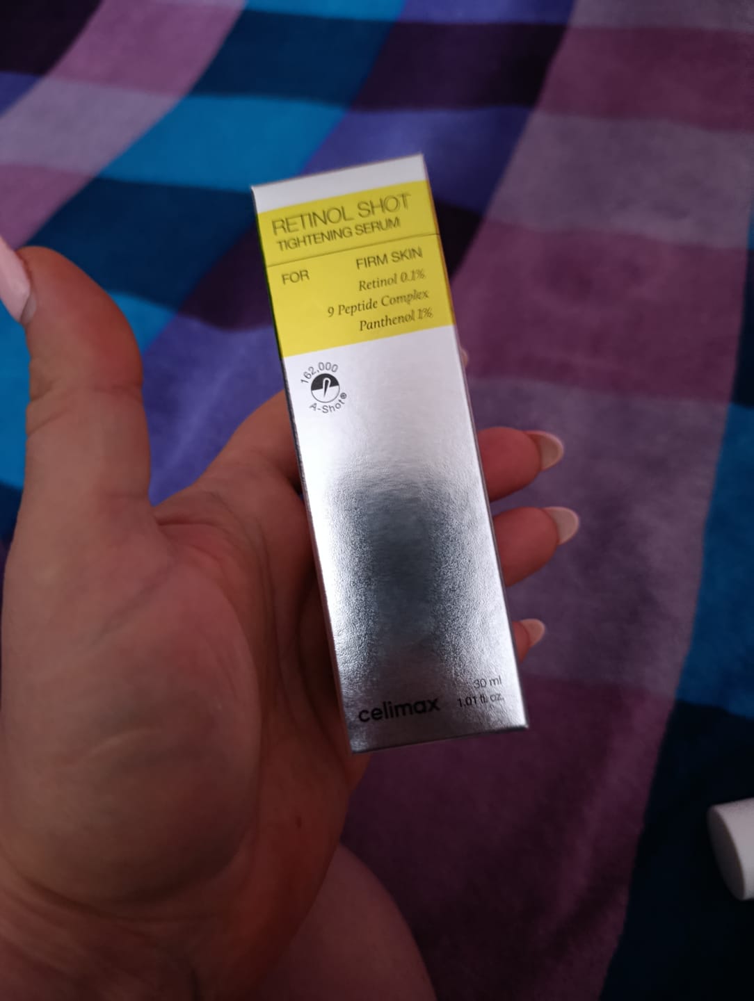 Customer photo review of Liftinga efektu piešķirošs serums ar retinolu un mikroadatām Celimax The Vita−A Retinol Shot Tightening Serum