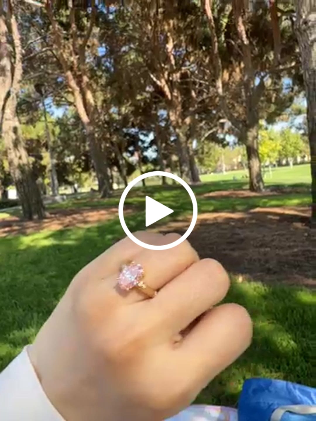 Customer video review of Deposit Verity Zhang Custom Ring 2CT 18K  1776/2 =888 USD