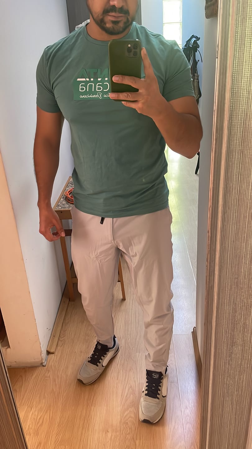 Customer photo review of AeroLite All Day Jogger - Taupe