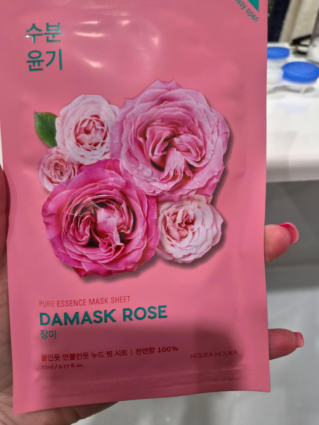 Customer photo review of Auduma maskas Holika Holika Pure Essence Mask Sheet