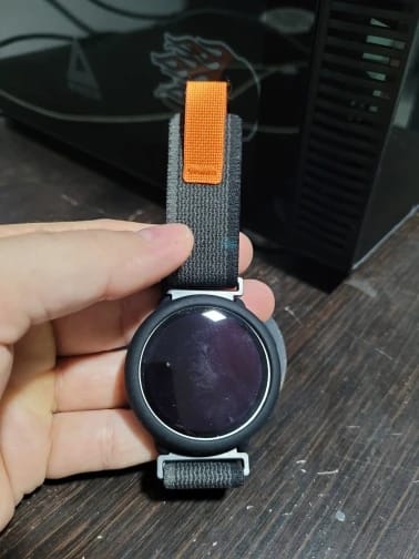Customer photo review of Motorola Moto Smartwatch Nylon Loop Band Replacement Strap Sport Adjustable