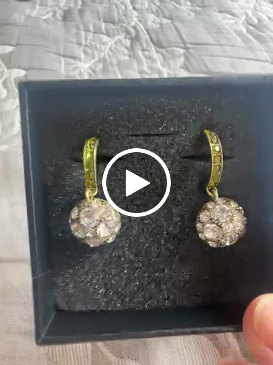 Customer video review of Heidi Daus®"Classic Cuties" Crystal Drop Earrings