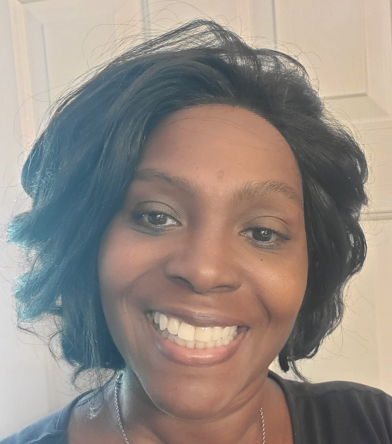Customer photo review of Sensationnel Curls Kinks Textured Glueless HD 13x6 Lace Front Wig - 13x6 KINKY BOB 9" - Kinky Edges