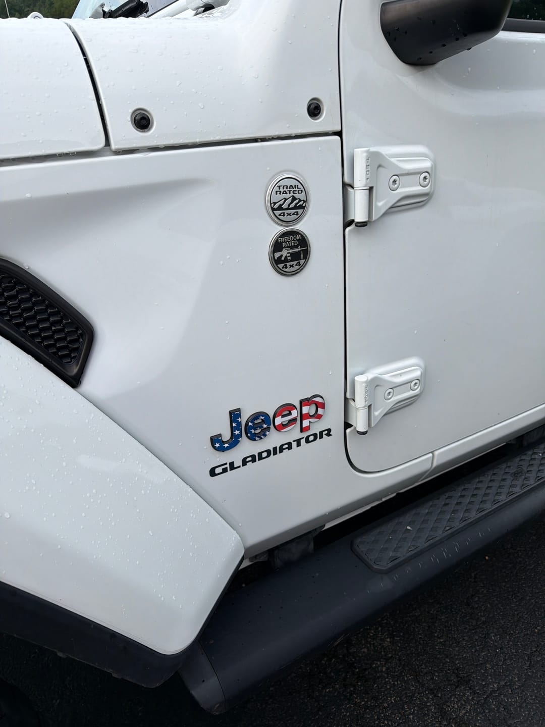 Customer photo review of JEEP Gladiator Emblem Overlay Decal Set | Fits 2020+ Jeep Gladiator