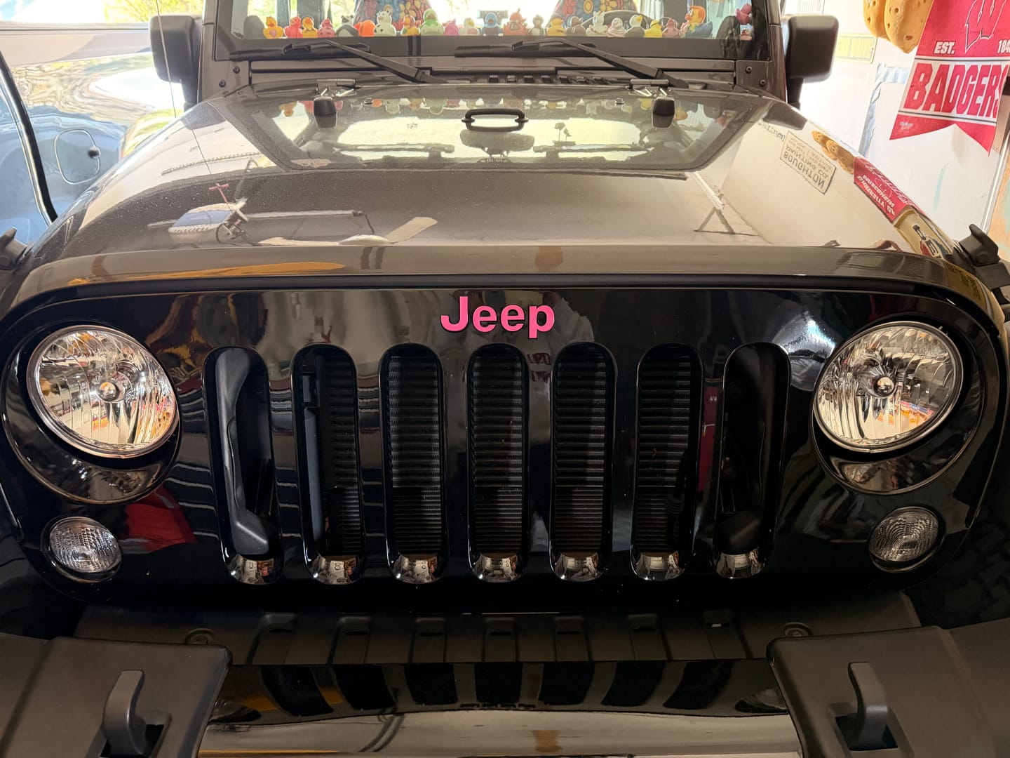 Customer photo review of JEEP Wrangler Emblem Overlay Decal Set | Fits JL, JK, TJ & YJ