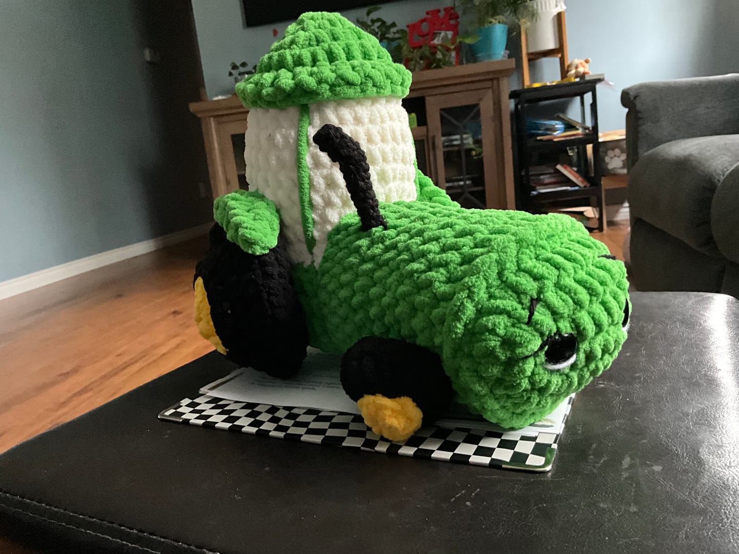 Customer photo review of Farm Crochet Pattern Bundle PDF | Tractor, Silo, Hay
