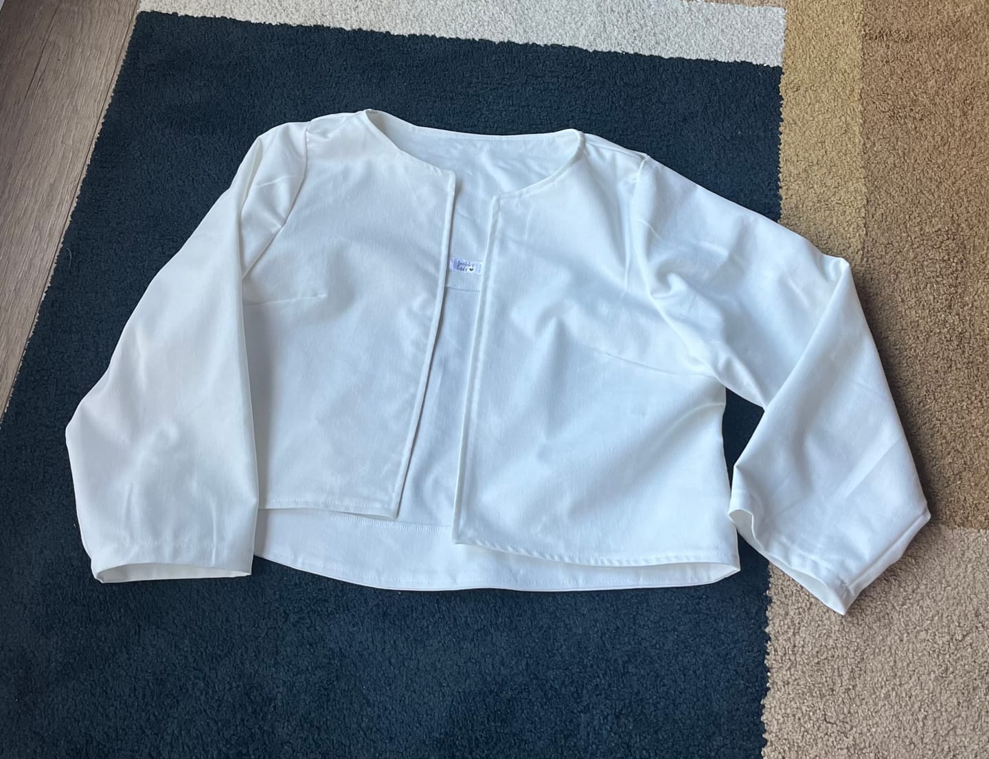 Customer photo review of Ivory Plain Washed Stretch Denim 280GSM