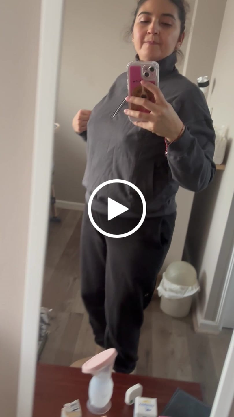 Customer video review of Polerón de Lactancia Rochi - French Terry