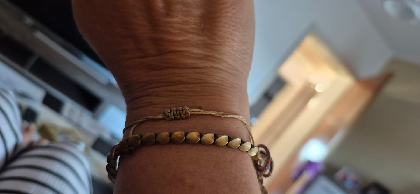 Customer photo review of Tibetisches Kupfer Glücksarmband
