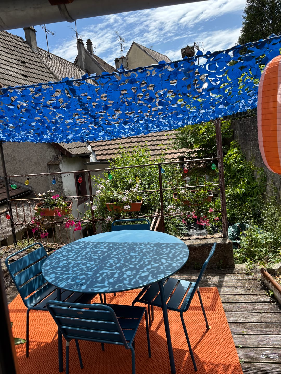 Customer photo review of Filet de camouflage renforcé bleu