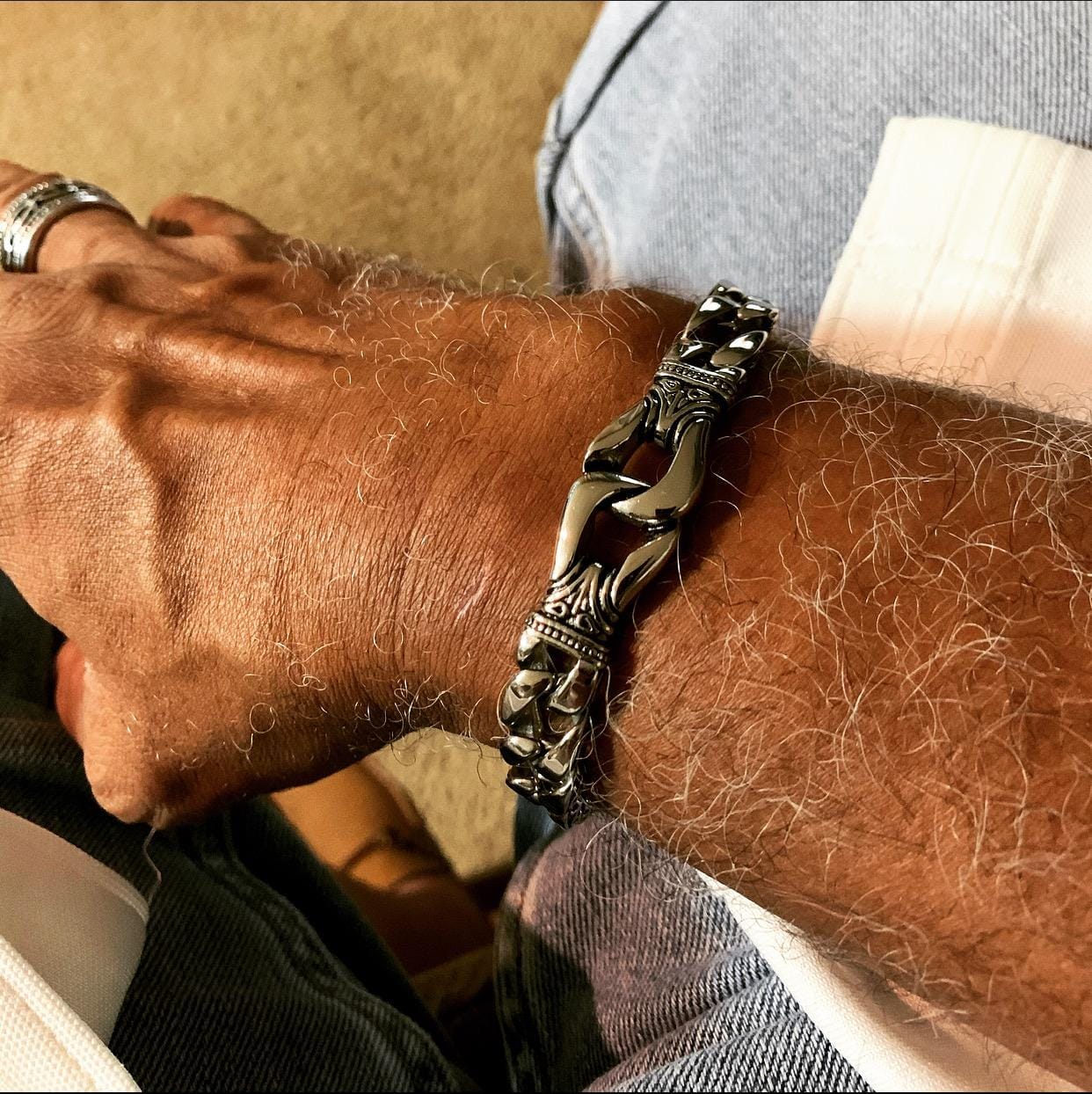 Customer photo review of Nordic Totem Cuban Bracelet
