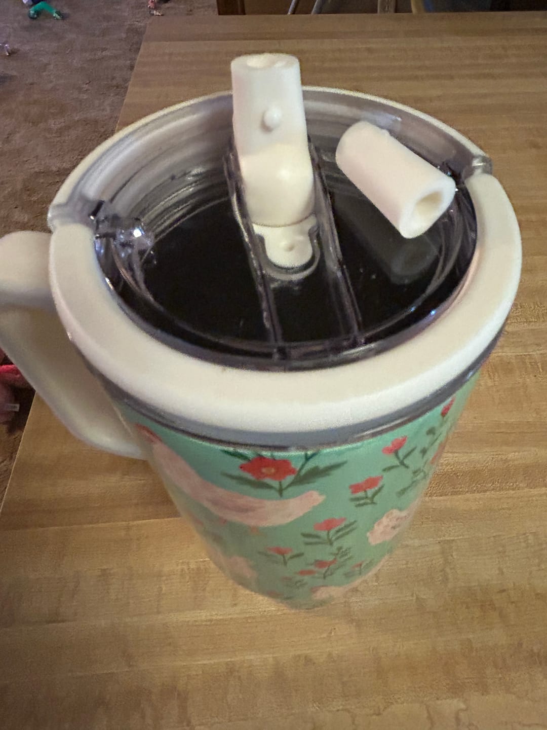 Customer photo review of Green Chickens & Blooms 40oz Water Tank Tumbler