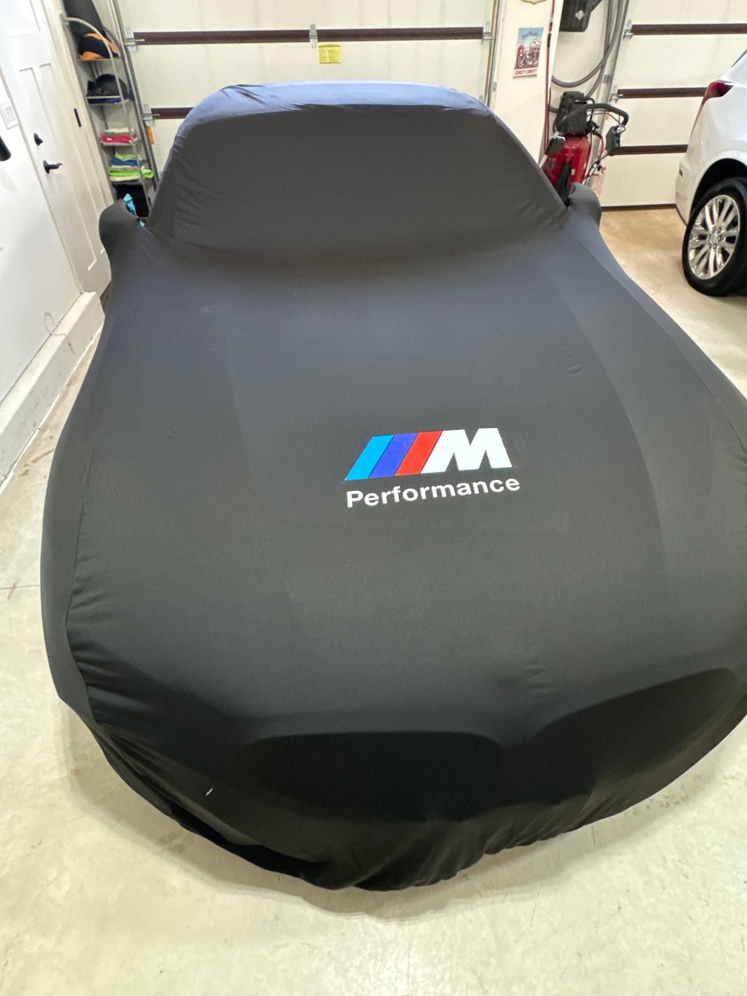 Customer photo review of CUSTOM INDOOR CAR COVER FOR BMW
