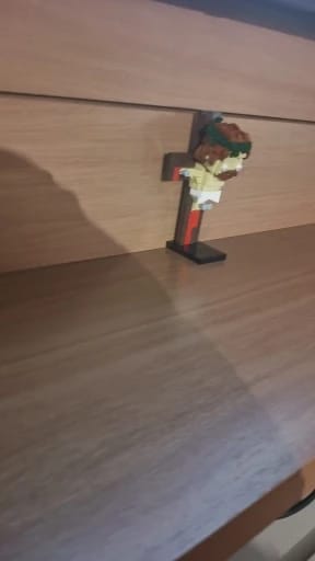 Customer photo review of MOC Building Block Christianity God Shepherd Jesus Brick Crucifixion of Jesus Rode the Donkey into Jerusalem Brickheadz Toy Gift