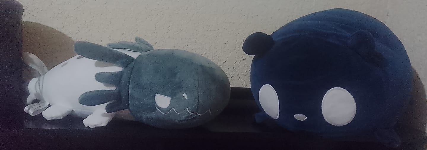 Customer photo review of Rain World - Glowing White Lizard Plush