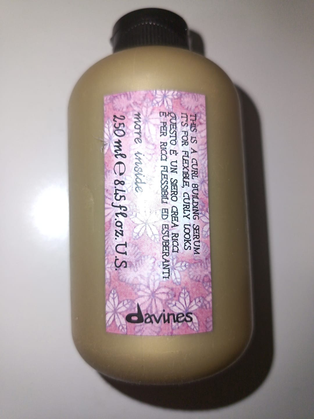 Customer photo review of Crema De Peinar Sérum Crea Rizos More Inside Davines