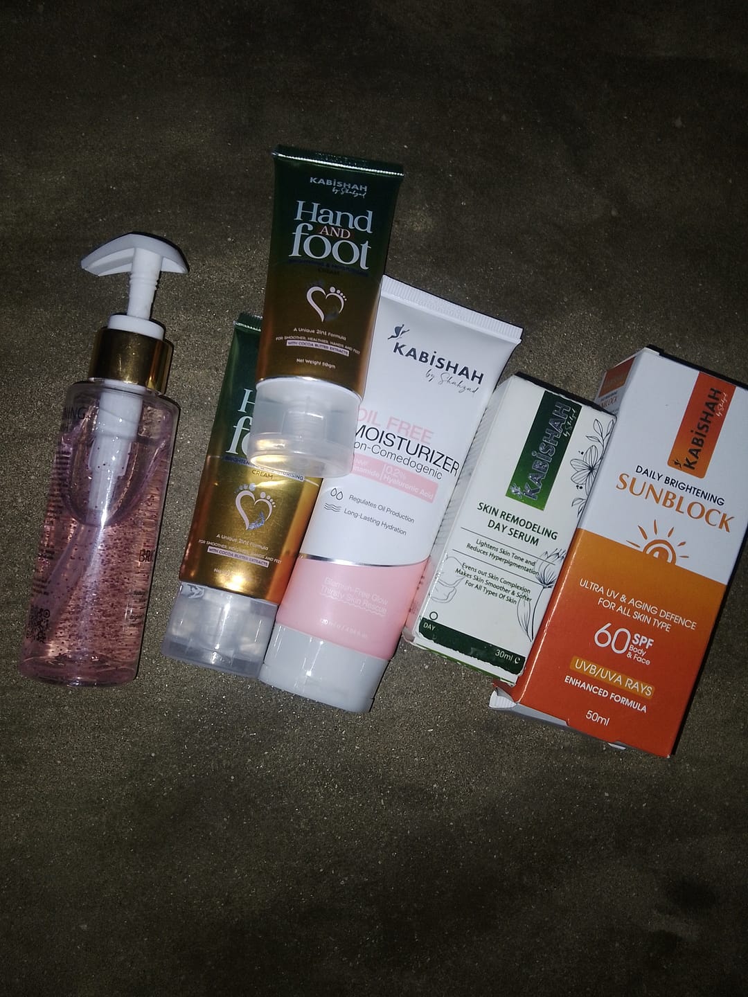 Customer photo review of LuminaBright Whitening Face Wash