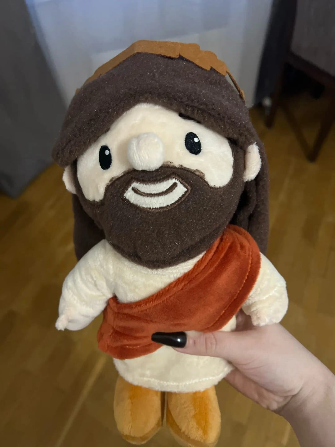 Customer photo review of Sofa Cushion Home Decoration Jesus Cotton Doll Plush Pillow Sleep Hug Stuffed Jesus 28cm Cartoon Jesus Plush Toy Birthday Gift