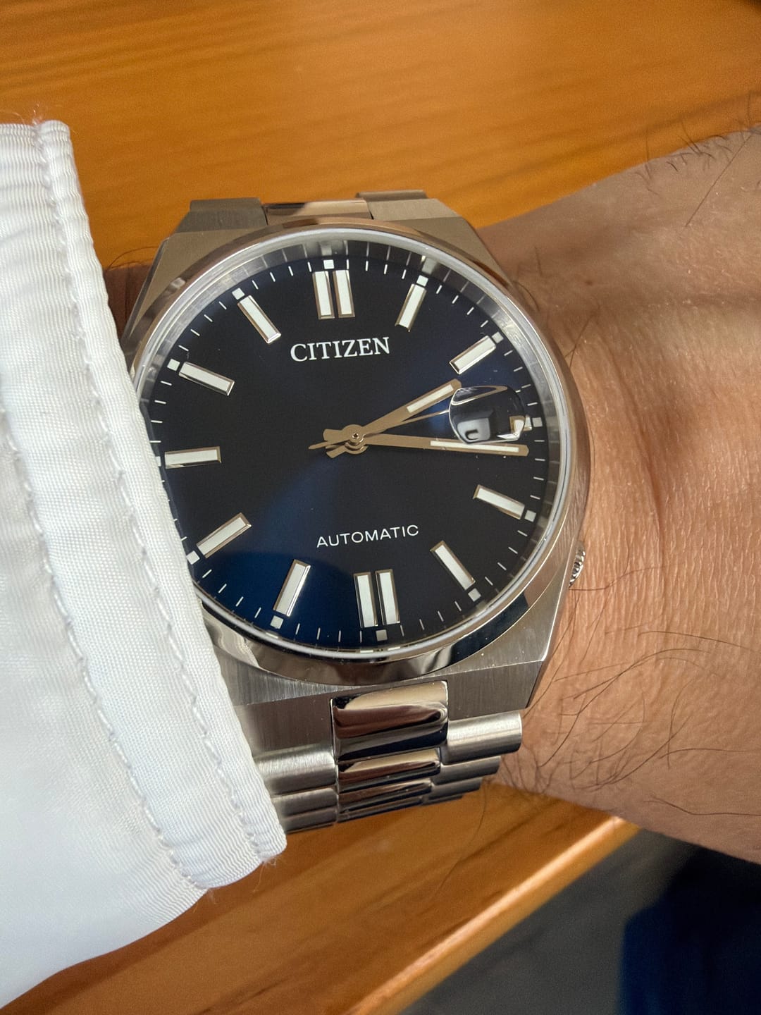 Customer photo review of Reloj Citizen Automatic NJ0150-81L Tsuyosa Sapphire Azul 40mm